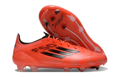 Adidas F50 Elite FG Firm Ground Soccer Cleats - Red/Black/Silver