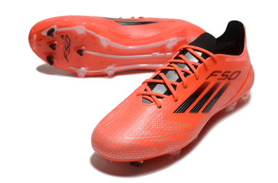 Adidas F50 Elite FG Firm Ground Soccer Cleats - Red/Black/Silver