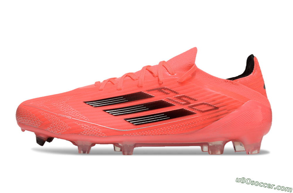 Adidas F50 Adizero FG Firm Ground Soccer Cleats - Red/Black 2