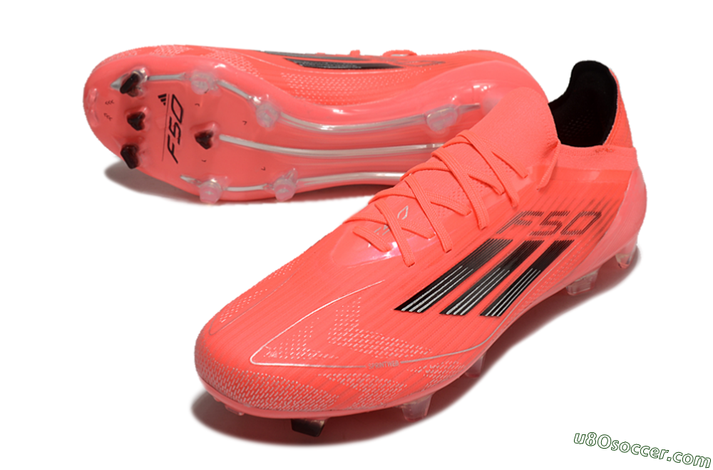 Adidas F50 Adizero FG Firm Ground Soccer Cleats - Red/Black 3