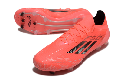 Adidas F50 Adizero FG Firm Ground Soccer Cleats - Red/Black