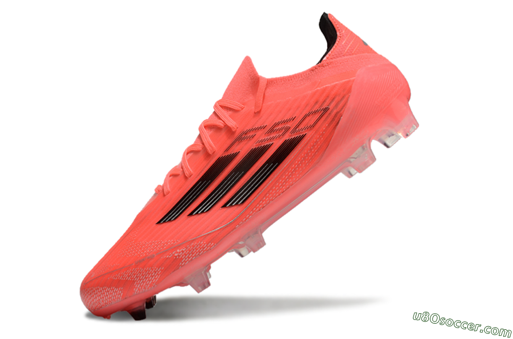 Adidas F50 Adizero FG Firm Ground Soccer Cleats - Red/Black 5