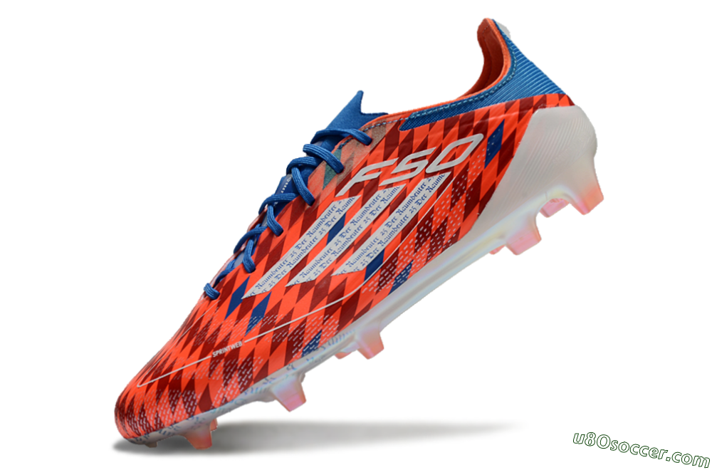 Adidas F50 Elite FG Firm Ground Soccer Cleats - Red/White/Blue 5