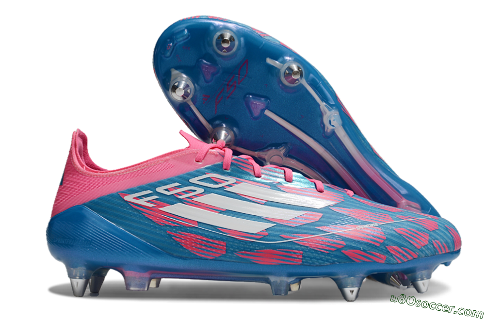 Adidas F50 Elite SG Soft Ground Soccer Cleats - Blue/Pink 1