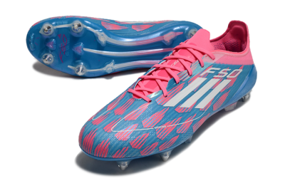 Adidas F50 Elite SG Soft Ground Soccer Cleats - Blue/Pink