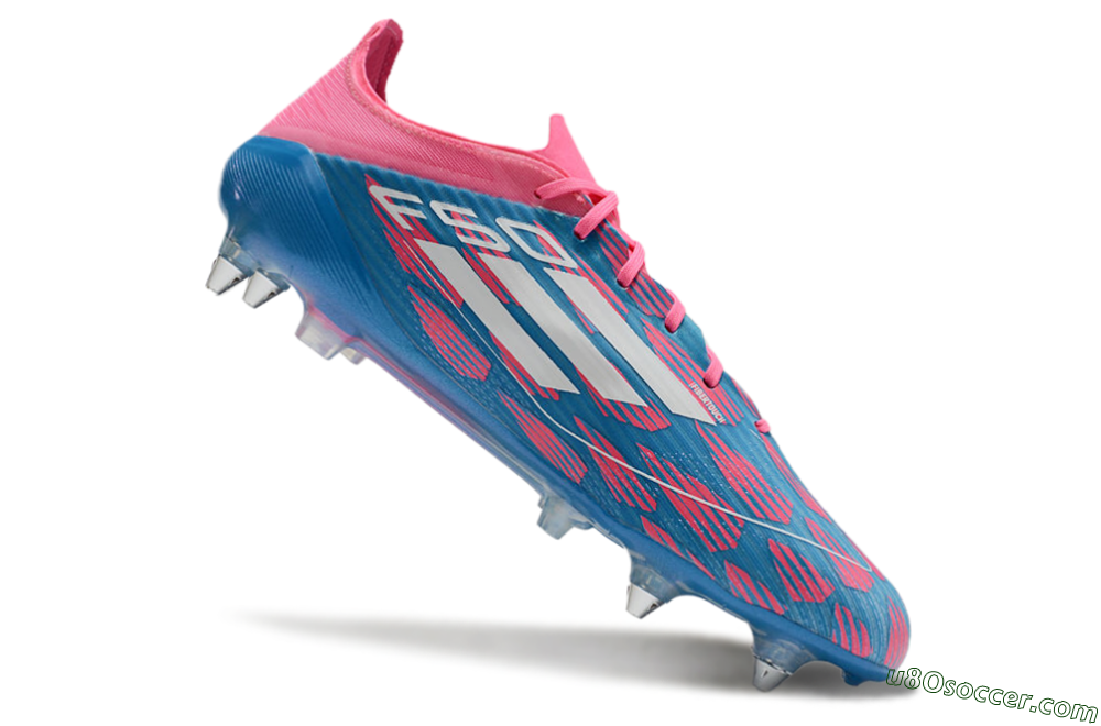 Adidas F50 Elite SG Soft Ground Soccer Cleats - Blue/Pink 4