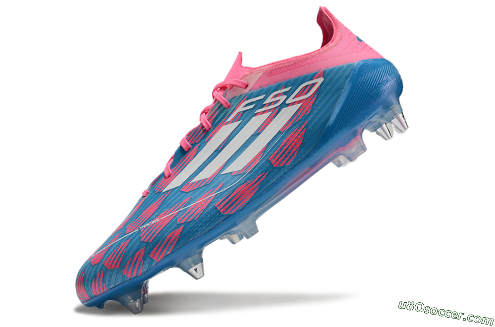 Adidas F50 Elite SG Soft Ground Soccer Cleats - Blue/Pink 5