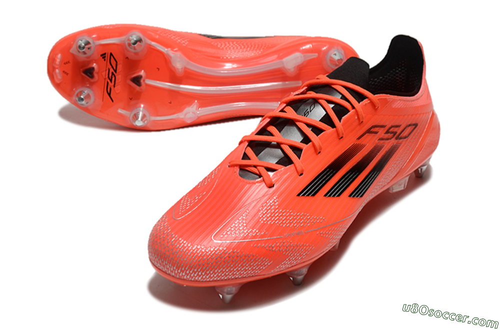 Adidas F50 Elite SG Soft Ground Soccer Cleats - Red/Black 3