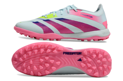 Adidas Predator 24 Elite TF Artificial Turf Soccer Shoes - Jade/Pink/Yellow