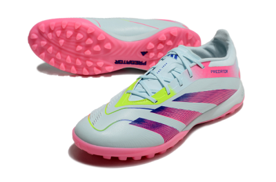 Adidas Predator 24 Elite TF Artificial Turf Soccer Shoes - Jade/Pink/Yellow