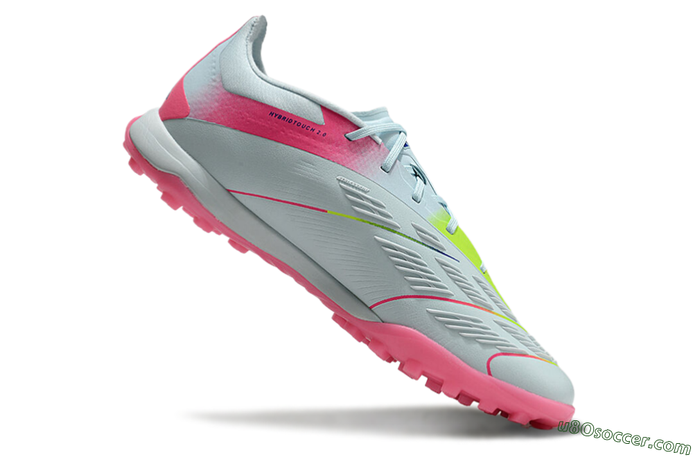Adidas Predator 24 Elite TF Artificial Turf Soccer Shoes - Jade/Pink/Yellow 4