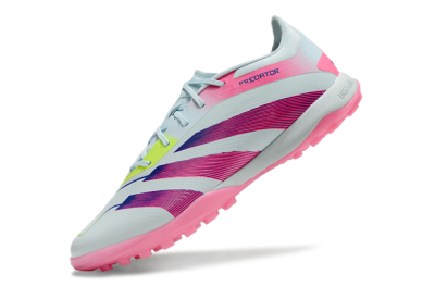 Adidas Predator 24 Elite TF Artificial Turf Soccer Shoes - Jade/Pink/Yellow
