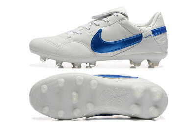 Nike The Premier 3 FG Firm Ground Soccer Cleats - Beige/Blue/White