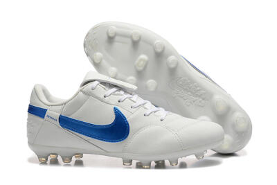 Nike The Premier 3 FG Firm Ground Soccer Cleats - Beige/Blue/White