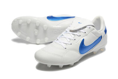 Nike The Premier 3 FG Firm Ground Soccer Cleats - Beige/Blue/White