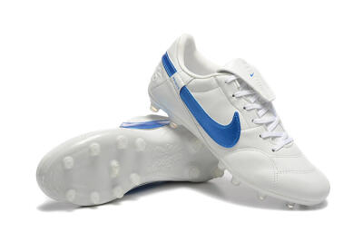 Nike The Premier 3 FG Firm Ground Soccer Cleats - Beige/Blue/White