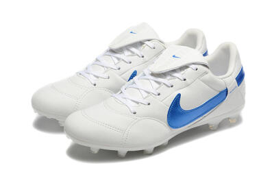 Nike The Premier 3 FG Firm Ground Soccer Cleats - Beige/Blue/White