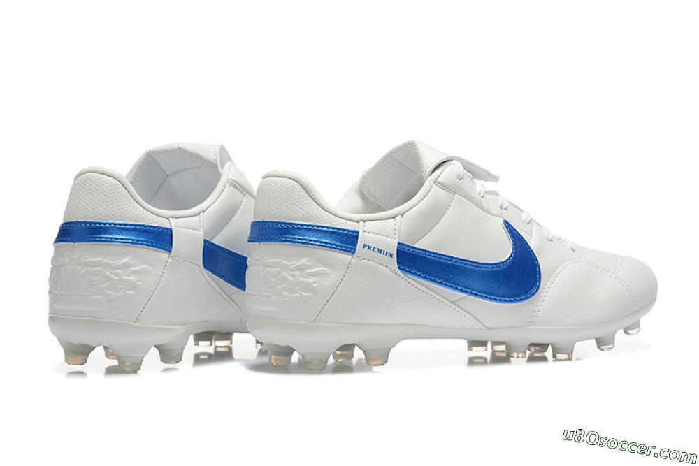 Nike The Premier 3 FG Firm Ground Soccer Cleats - Beige/Blue/White 9
