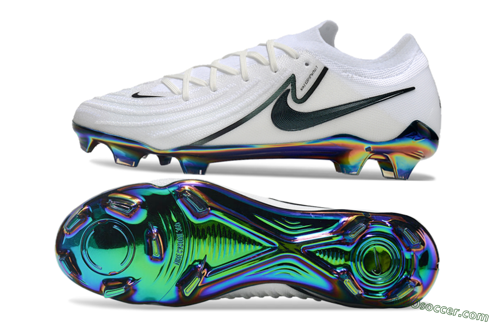 Nike Phantom Luna Elite FG Firm Ground Soccer Cleats - White/Black/Gold 0
