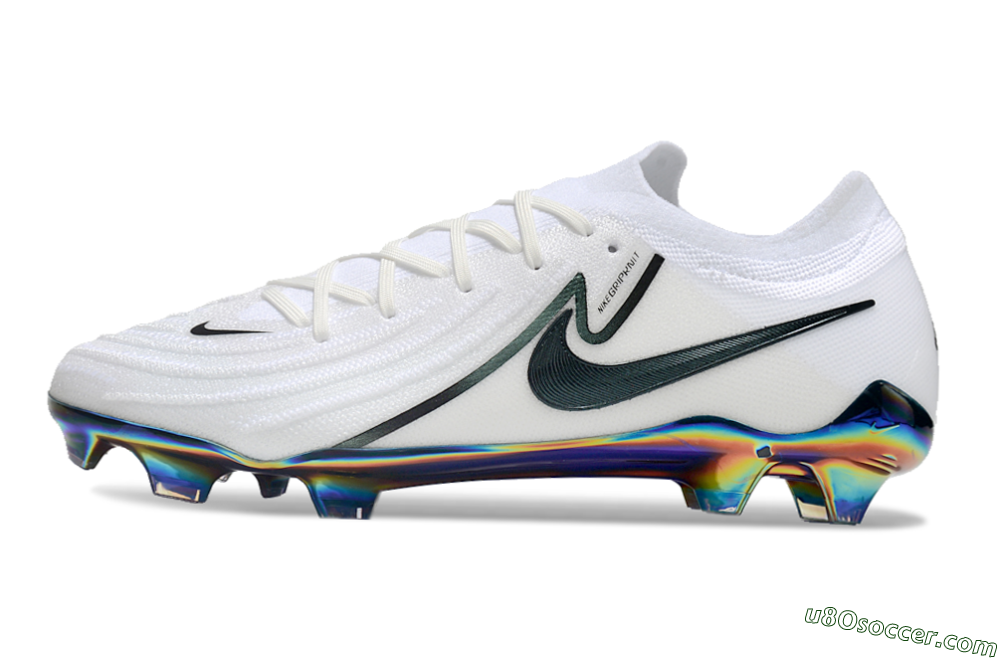 Nike Phantom Luna Elite FG Firm Ground Soccer Cleats - White/Black/Gold 2