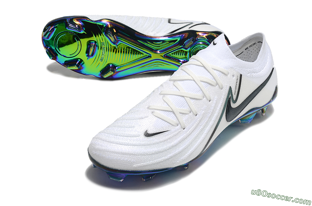 Nike Phantom Luna Elite FG Firm Ground Soccer Cleats - White/Black/Gold 3