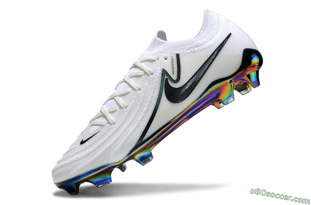 Nike Phantom Luna Elite FG Firm Ground Soccer Cleats - White/Black/Gold 5