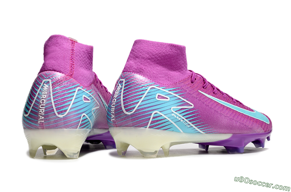Nike Air Zoom Mercurial Superfly 10 Elite FG Firm Ground Soccer Cleats - Purple/Green 6