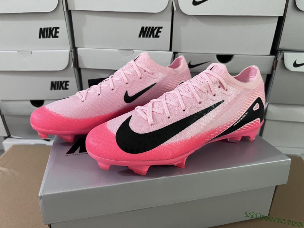 Nike Air Zoom Mercurial Vapor 16 Elite FG Firm Ground Soccer Cleats - Pink/Red/Black