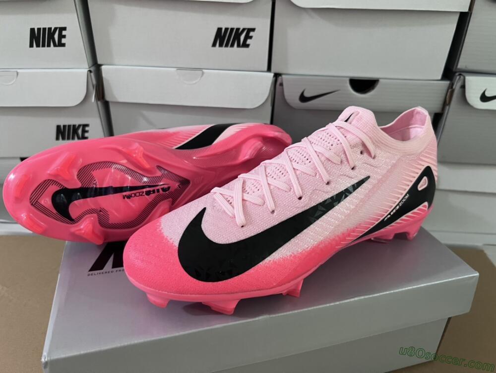 Nike Air Zoom Mercurial Vapor 16 Elite FG Firm Ground Soccer Cleats - Pink/Red/Black