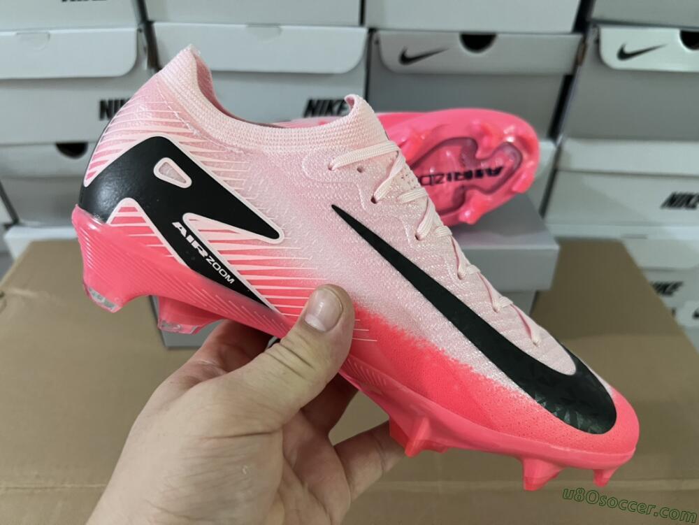 Nike Air Zoom Mercurial Vapor 16 Elite FG Firm Ground Soccer Cleats - Pink/Red/Black