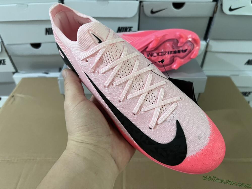 Nike Air Zoom Mercurial Vapor 16 Elite FG Firm Ground Soccer Cleats - Pink/Red/Black