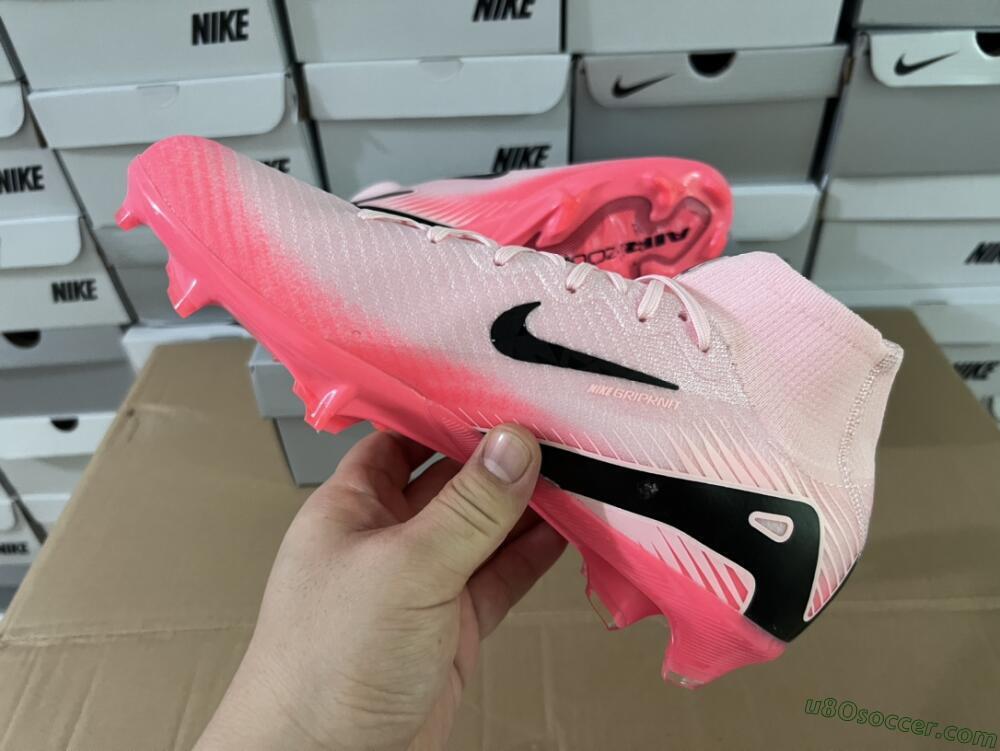 Nike Air Zoom Mercurial Superfly 10 Elite FG Firm Ground Soccer Cleats - Pink/Red/Black
