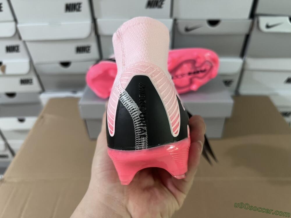 Nike Air Zoom Mercurial Superfly 10 Elite FG Firm Ground Soccer Cleats - Pink/Red/Black