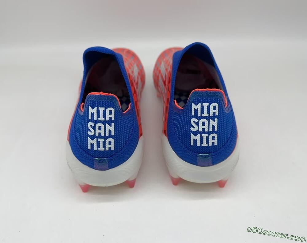 Adidas F50+ Lightstrike Elite Laceless FG Firm Ground Soccer Cleats - Red/Blue/White