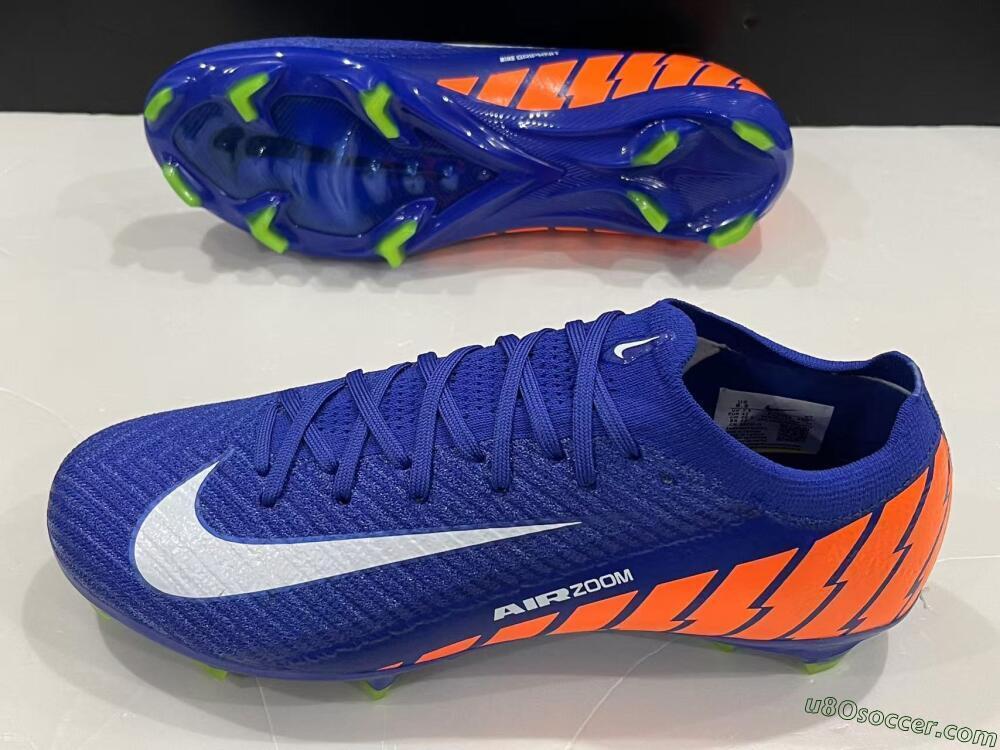 Nike Air Zoom Mercurial Vapor 16 Elite FG Firm Ground Soccer Cleats - Blue/White/Orange