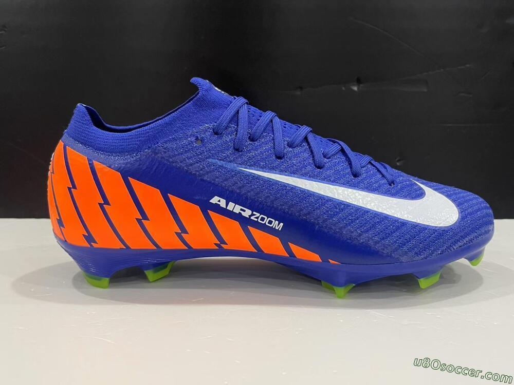 Nike Air Zoom Mercurial Vapor 16 Elite FG Firm Ground Soccer Cleats - Blue/White/Orange