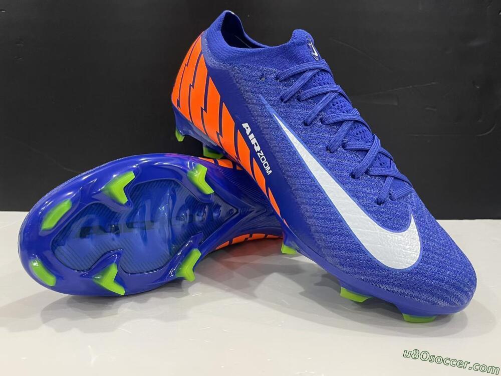 Nike Air Zoom Mercurial Vapor 16 Elite FG Firm Ground Soccer Cleats - Blue/White/Orange