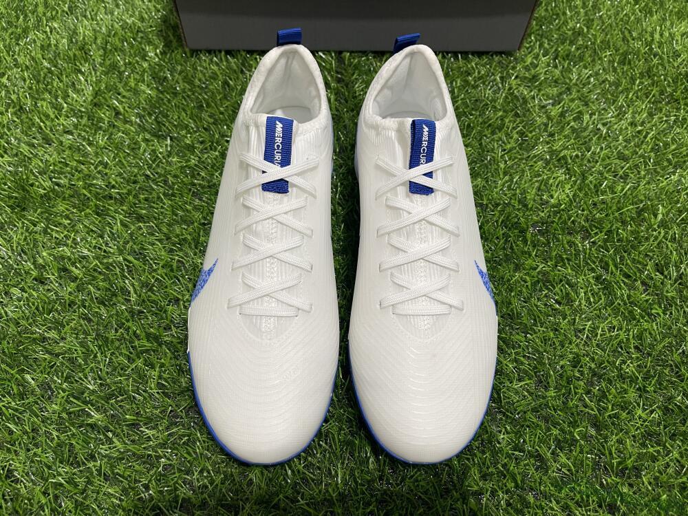 Nike Air Zoom Mercurial Vapor 16 Pro TF Artificial Turf Soccer Shoes - White/Blue