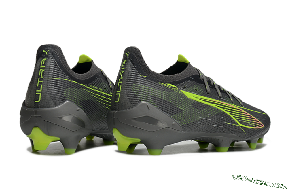 Puma Ultra Ultimate FG Firm Ground Soccer Cleats - Oliver Green/Yellow 6