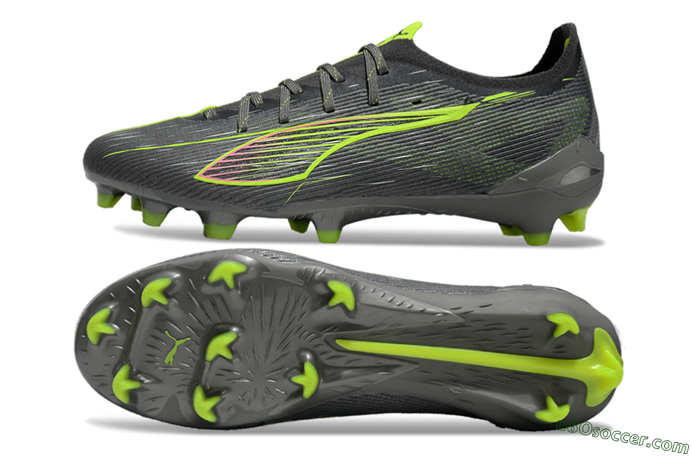 Puma Ultra Ultimate FG Firm Ground Soccer Cleats - Oliver Green/Yellow 0