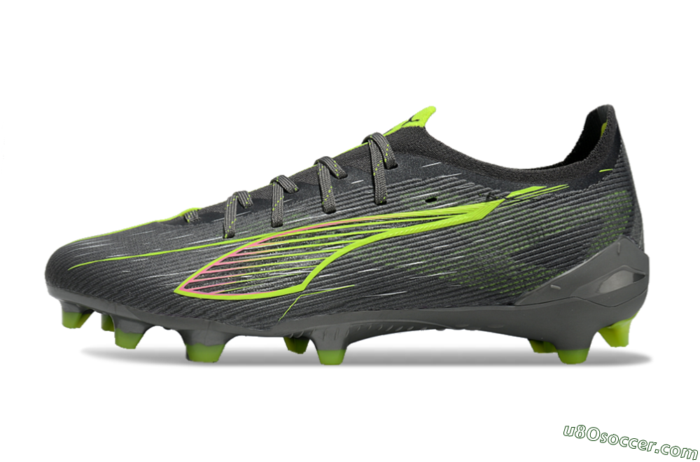 Puma Ultra Ultimate FG Firm Ground Soccer Cleats - Oliver Green/Yellow 2