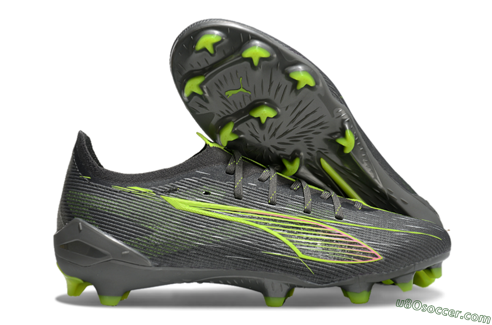 Puma Ultra Ultimate FG Firm Ground Soccer Cleats - Oliver Green/Yellow 1