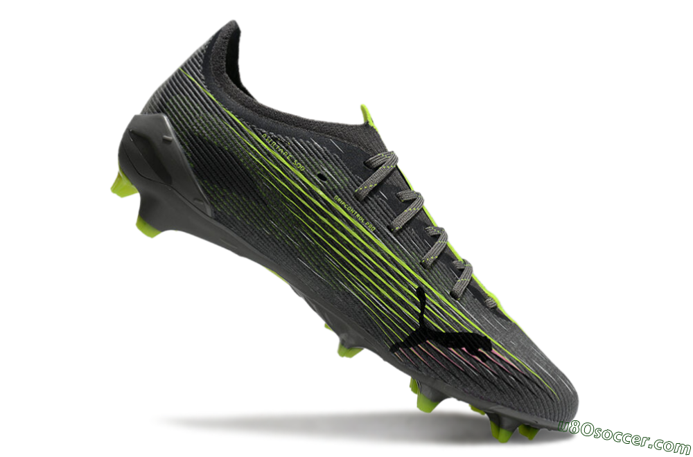 Puma Ultra Ultimate FG Firm Ground Soccer Cleats - Oliver Green/Yellow 5