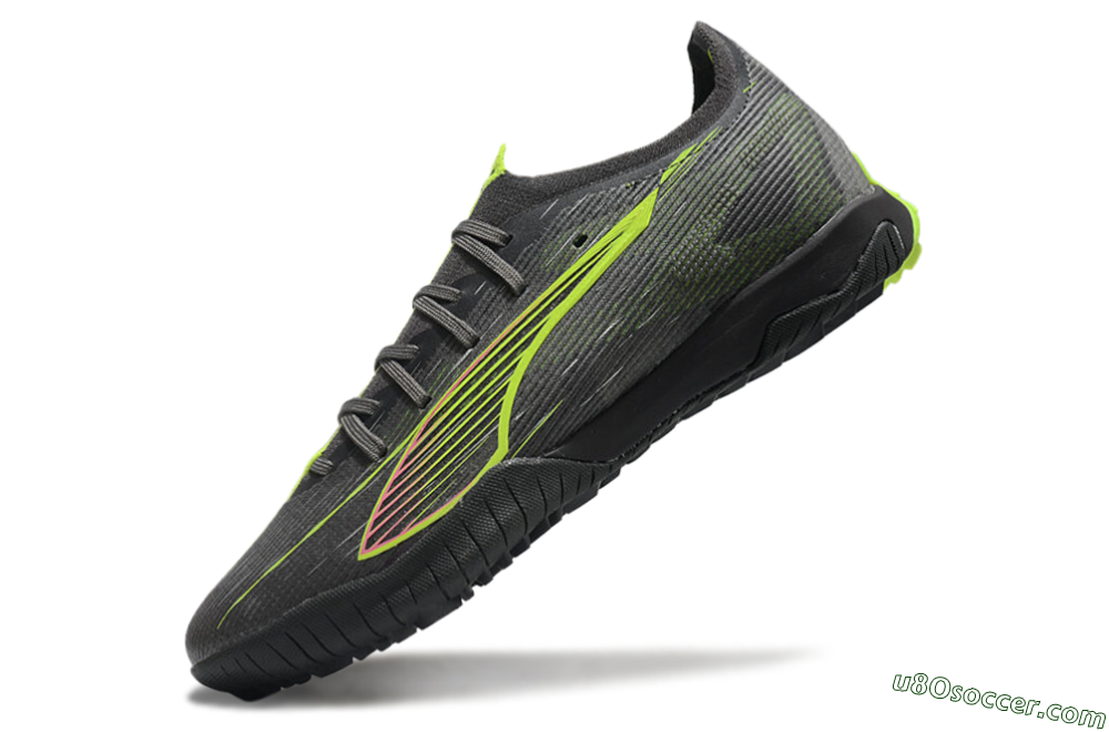 Puma Ultra Ultimate TF Artificial Turf Soccer Shoes - Oliver Green/Yellow 4
