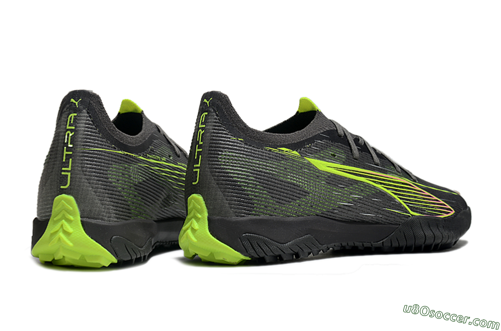 Puma Ultra Ultimate TF Artificial Turf Soccer Shoes - Oliver Green/Yellow 6