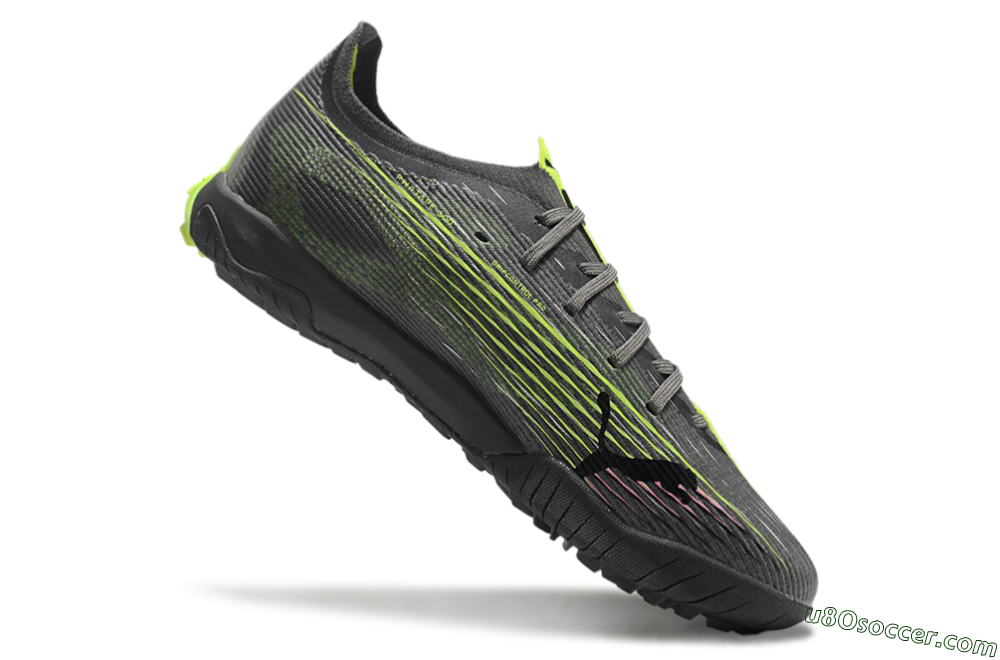 Puma Ultra Ultimate TF Artificial Turf Soccer Shoes - Oliver Green/Yellow 5