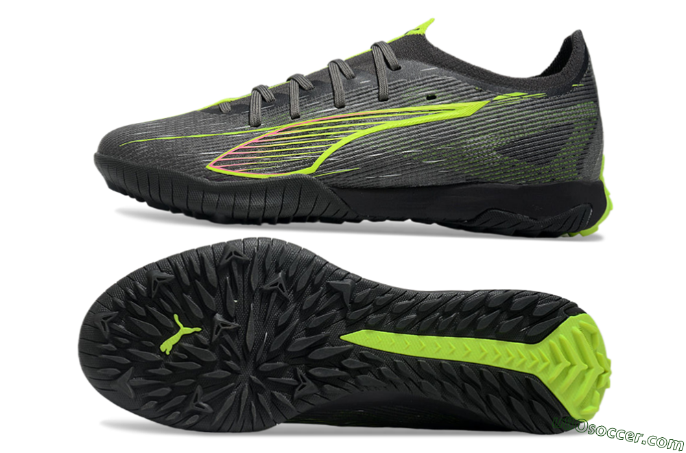 Puma Ultra Ultimate TF Artificial Turf Soccer Shoes - Oliver Green/Yellow 0