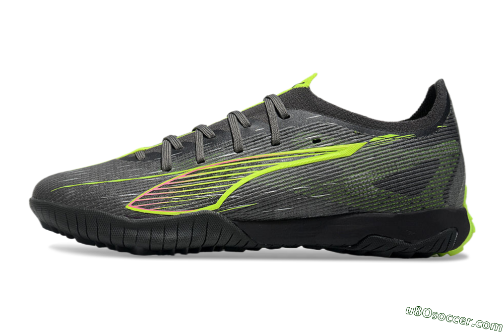 Puma Ultra Ultimate TF Artificial Turf Soccer Shoes - Oliver Green/Yellow 2