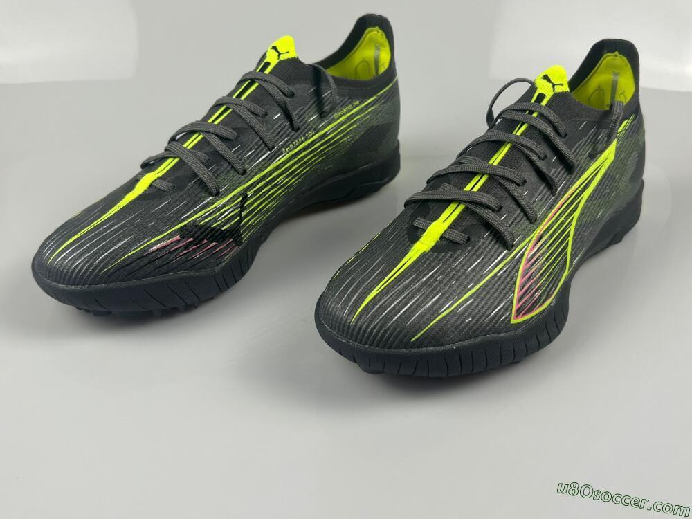 Puma Ultra Ultimate TF Artificial Turf Soccer Shoes - Oliver Green/Yellow