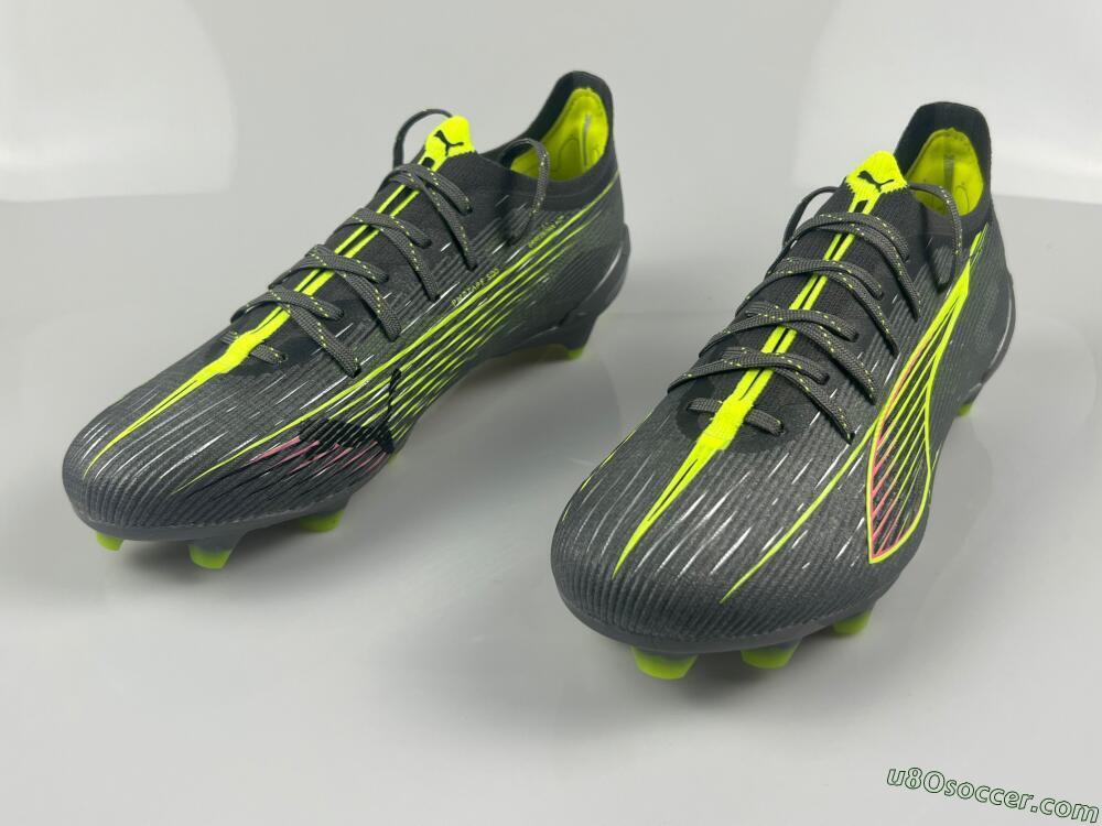 Puma Ultra Ultimate FG Firm Ground Soccer Cleats - Oliver Green/Yellow